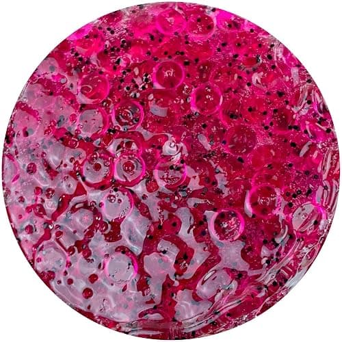 Mango Dragonfruit Refresher (8oz) - Fishbowl Bead Slime - Handmade in USA - Dope Slimes Pink thumbnail 7