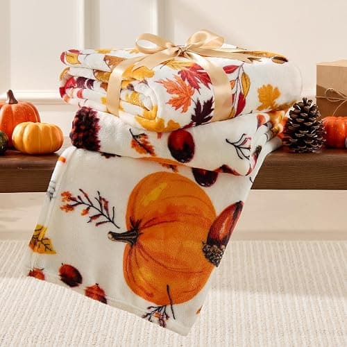 BEDELITE Fleece Blanket Soft Fall Throw for Couch Autumn Leaves 50"x60" | Ultra Soft Fleece, Plush Microfiber, Lightweight Warmth, Thanksgiving Gift, Fall Home Decor, Machine Washable, Couch Sofa Bed thumbnail 5