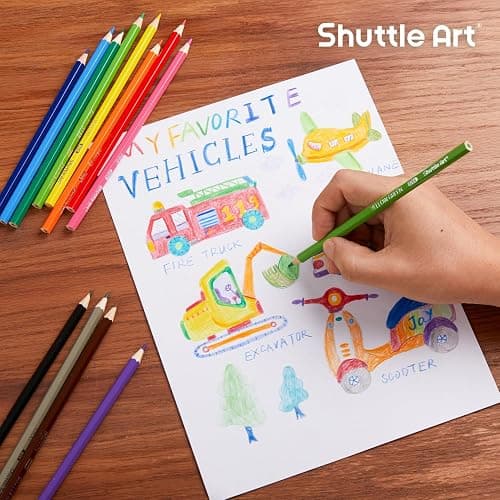 Shuttle Art 144 PCS Colored Pencils Bulk, 12 Assorted Colors, Pack of 12, Break-Resistant, Pre-sharpened Colored Pencils for Kids, Bulk Pack School Supplies for Teachers & Students thumbnail 8