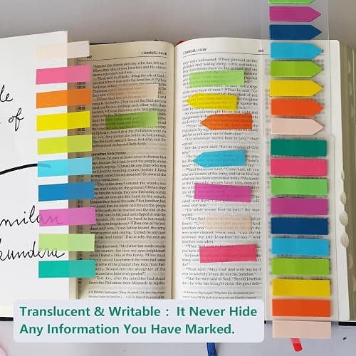 ELII 5400PCS Books Tabs for Annotating,Sticky Tabs Clear Sticky Notes, Morandi Page Markers for Notebooks, Multi-Colored Writable and Repositionable Book Flags Strip thumbnail 8