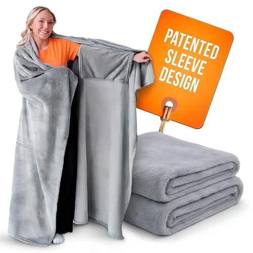 Super Blanky Wearable Blankets for Women, Adult Wearable Blanket Men, Mother's Day Gifts for Her, Wife Birthday Gift Ideas thumbnail 8
