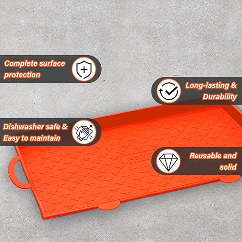 ABYDA 28 Inch Silicone Griddle Mat Cover for Blackstone, Full Coverage Heavy Duty Food Grade Grill Buddy Mat, All Season Cooking Surface Protective Cover thumbnail 6