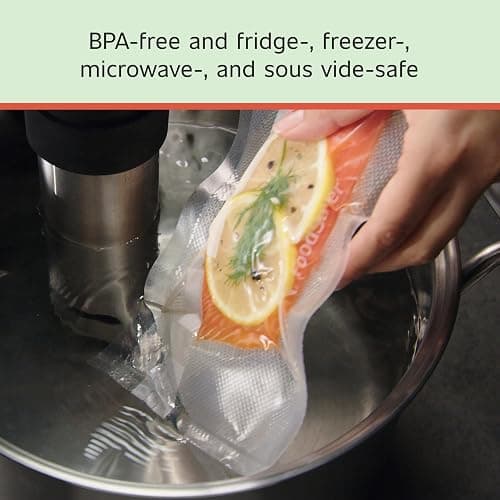 FoodSaver Custom Fit Airtight Food Storage and Sous Vide Vacuum Sealer Bags, 8 x 20' (Pack of 3), Perfect for Meal Prep and Sous Vide Cooking thumbnail 5