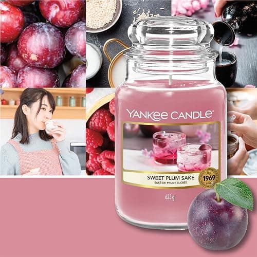 Yankee Candle Duftkerze Sweet Plum Sake | Große Kerze im Glas | Sakura Blossom Festival Collection | Brenndauer: bis zu 150 Stunden | Toll zum Verschenken thumbnail 4