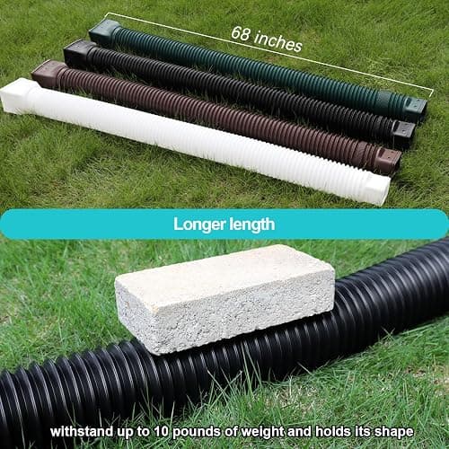 plusgutter Black 1-Pack Rain Gutter Downspout Extensions Flexible, Drain Downspout Extender,Down Spout Drain Extender, Gutter Connector Rainwater Drainage,Extendable from 21 to 68 Inches thumbnail 4