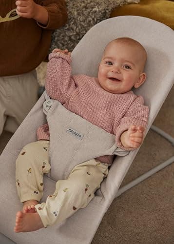 BabyBjörn Sdraietta Bliss, Tessuto mélange, Beige chiaro thumbnail 5