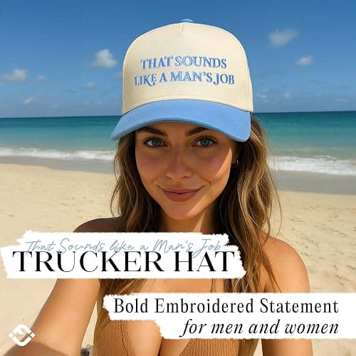 Funky Junque Vintage Canvas Snapback Hat - Adjustable 2 Tone Cap for Men Women - Put It On My, Cowboy, Girl Dad, Funny thumbnail 7