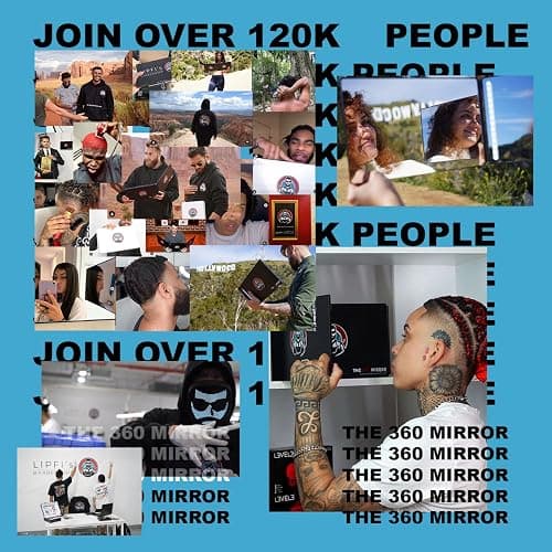 The 360 Mirror - 3 Way Mirror for Self Hair Cutting - Adjustable Trifold Barber Mirro to Cut Your Own Hair - Tri Fold Self Haircut System for Men - Three Sided Mirro for Haircuts (with LED) thumbnail 7