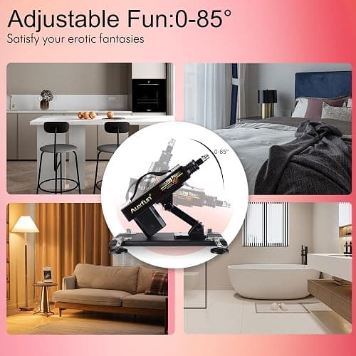 Sex Machine Dildo Machine with 3XLR Connector,Fuck Machine for Women | Thrusting Machine with Red Realistic Dildo Sex Toys 8 Attachments with Suction Cup Adapter thumbnail 7