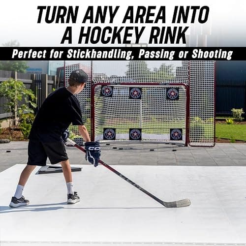 Better Hockey Extreme Dryland Flooring Tiles - Synthetic Ice Panels for Hockey, Professional Quality Training Aid for Shooting, Passing and Stickhandling - Total Size 22.5 Square Feet, 10-Tile Pack thumbnail 3