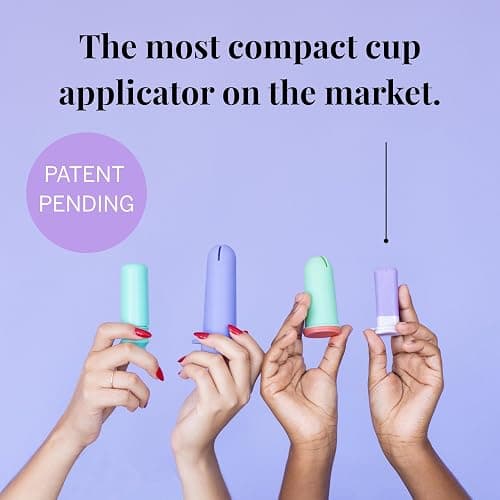 Pixie Menstrual Cup Applicator - Inserts Like A Tampon - Every Woman Can Now Use Period Cups - Perfect for Long Nails - Self Sanitizer TPE Properties - Travel Case (Cup Applicator) thumbnail 2