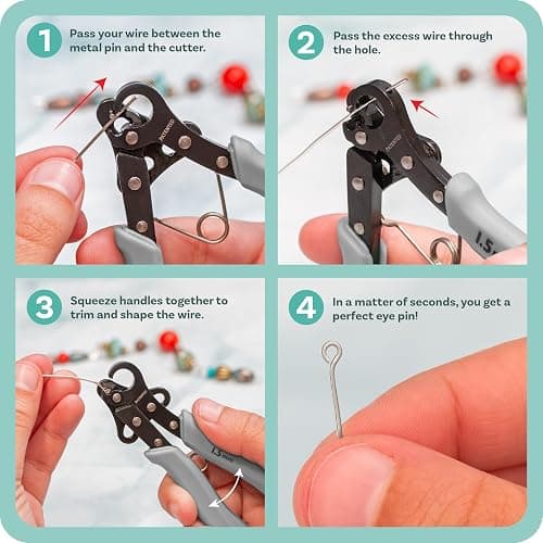 The Beadsmith One Step Looper – Create and Trim Consistent 1.5 mm Loops for Jewelry, Use With 18-26g Craft Wire thumbnail 4