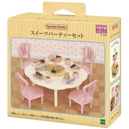 EPOCH PS Sylvanian Families Furniture Sweets Party Set, Mosquito - 426, Multicolor thumbnail 3