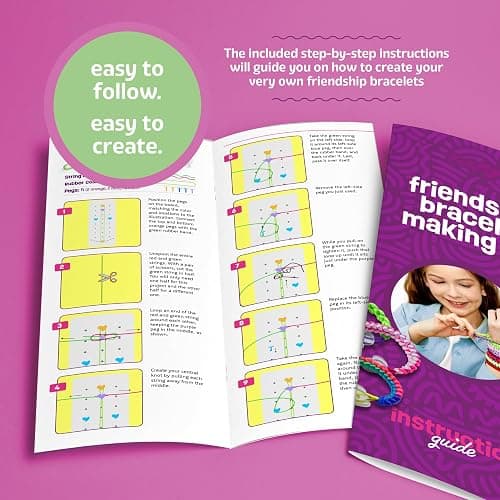 Pretty Me Friendship Bracelet Making Kit for Girls - Crafts for Girl - String Bracelets Maker - Gifts for 8-12 Year Old Kid - Birthday Gift Ideas & Kits Toys Ages 8, 9, 10, 11, 12 - Kids Age 8-12 Olds thumbnail 4