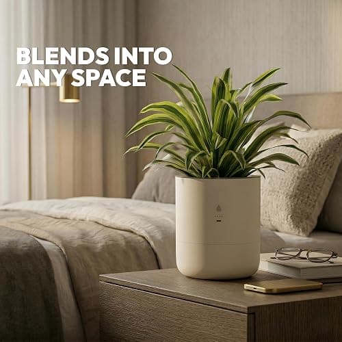 LeafyPod 8 Inch Smart Self Watering Planter with WiFi Bridge & App Control – AI Plant Care System with Sensors, Automatic Watering, Alerts – Modern Indoor Planter for Houseplants | Cordless thumbnail 8