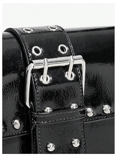 Verdusa Women's Shoulder Bag Y2K Handbag Goth Trendy Cute Studded Punk Rivet Purse thumbnail 5