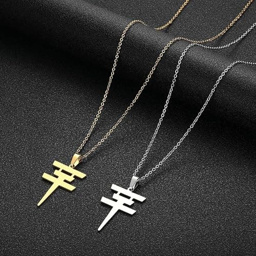 Tokio Hotel Necklace Stainless Steel Tokio Hotel Pendant Logo Bill Kaulitz Sign Symbol Men and Women Gift thumbnail 3