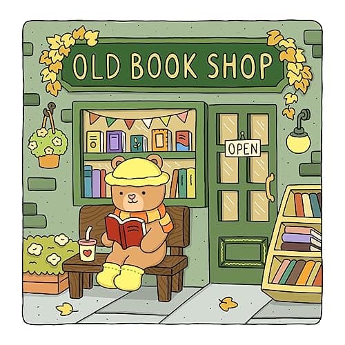 Fuzzy Hygge: Cute and Cozy Coloring Book for Adults & Teens Featuring Adorable Animals Characters for Stress Relief (Fuzzy Friends Coloring) thumbnail 4