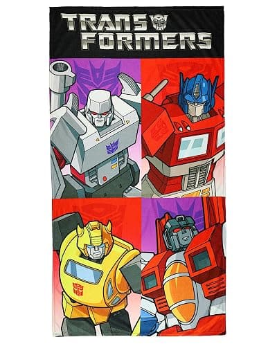 Transformers Beach Towel Autobot and Decepticon Panel 30"x60" Pool Bath - Image 1