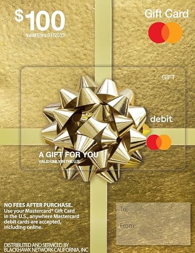 MasterCard Physical Gift Card – $100 (plus $5.95 Purchase Fee) - Image 1