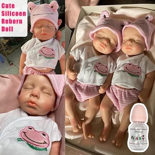 OtardDolls 33cm Reborn Baby Dolls Silicone Full Body Girl Lifelike Handmade Painted Dolls Silicone Reborn Babies for Kids thumbnail 8