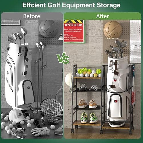 Golf Bag Garage Storage thumbnail 3