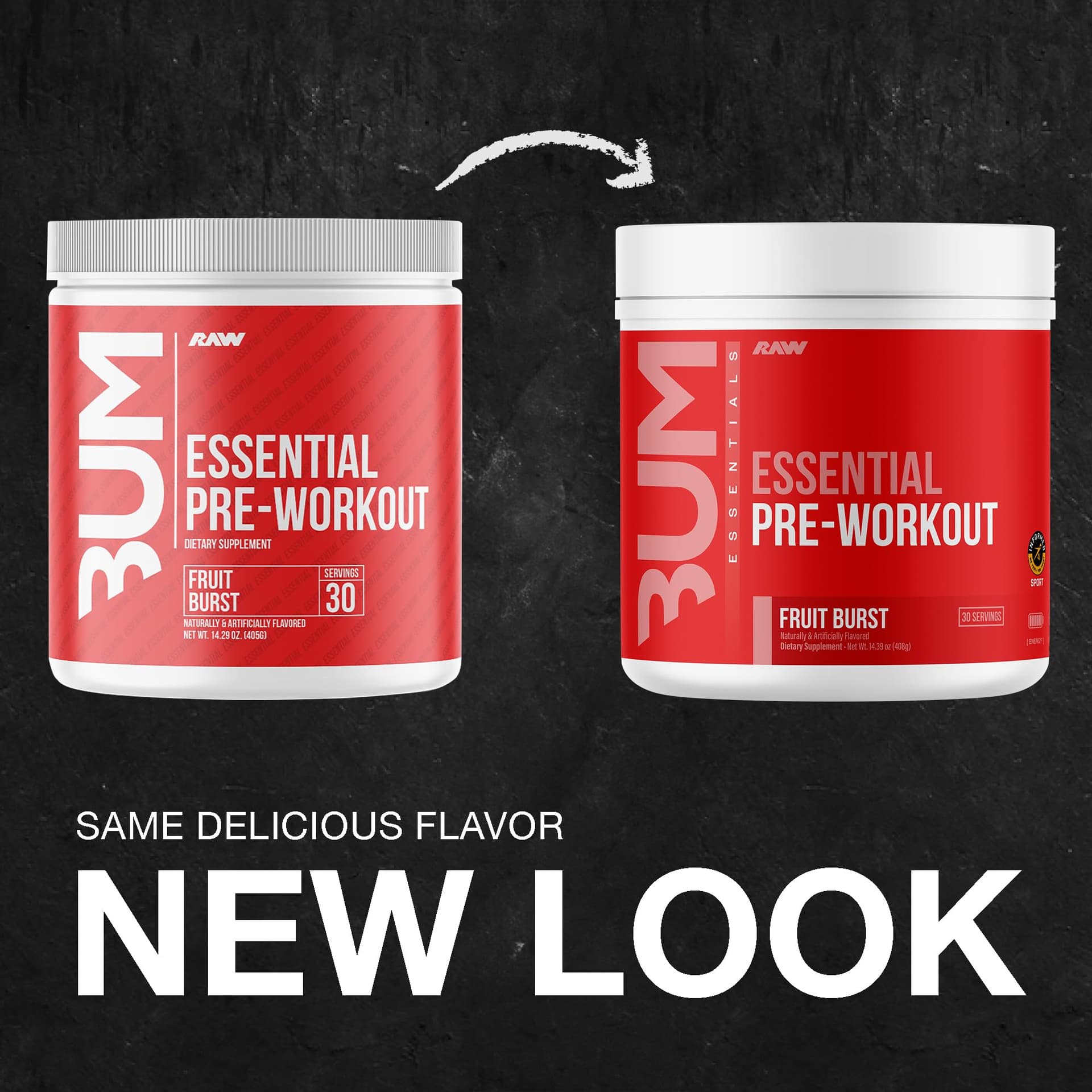 RAW Nutrición - Fórmula esencial para antes del entrenamiento de Chris Bumstead, polvos de nutrición deportiva para preentrenamiento | Bebida para hombres y mujeres, polvo energético para entrenar (Fruit Burst) thumbnail 2