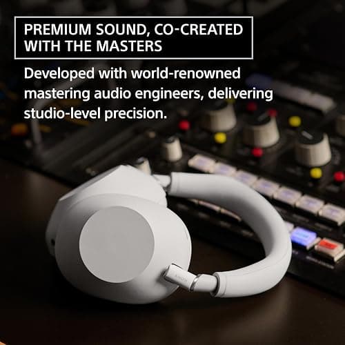 Sony WH-1000XM6 The Best Noise Cancelling Wireless Headphones, Sand Pink | HD NC Processor QN3, 12 Microphones, Adaptive NC Optimizer, Mastered by Engineers, Studio-Quality, Up to 30 Hrs of Battery thumbnail 6