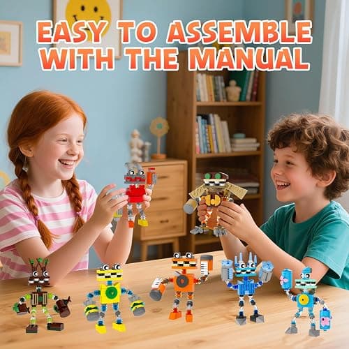 7-in-1 Singing Monsters Building Blocks, 7 Packs My Music Game Monster Friends Building Set, Game Action Figure Building Toys for Boys and Girls Adults, 639 PCS thumbnail 4