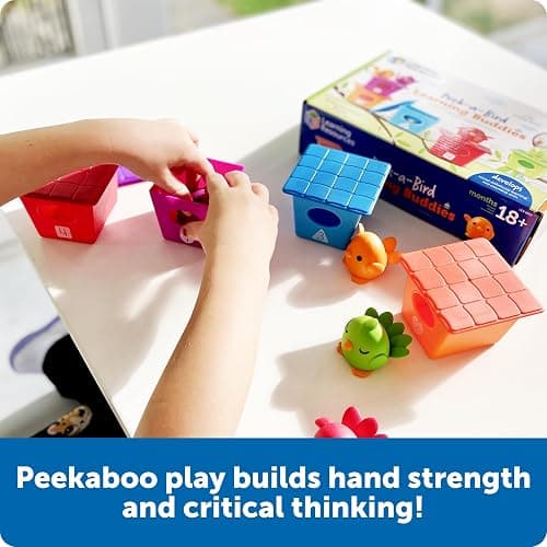 Learning Resources Peek-a-Bird Learning Buddies - 15 Pieces, Age 18 Months+ Toddler Activities, Preschool Toys, Educational Color Teaching thumbnail 3