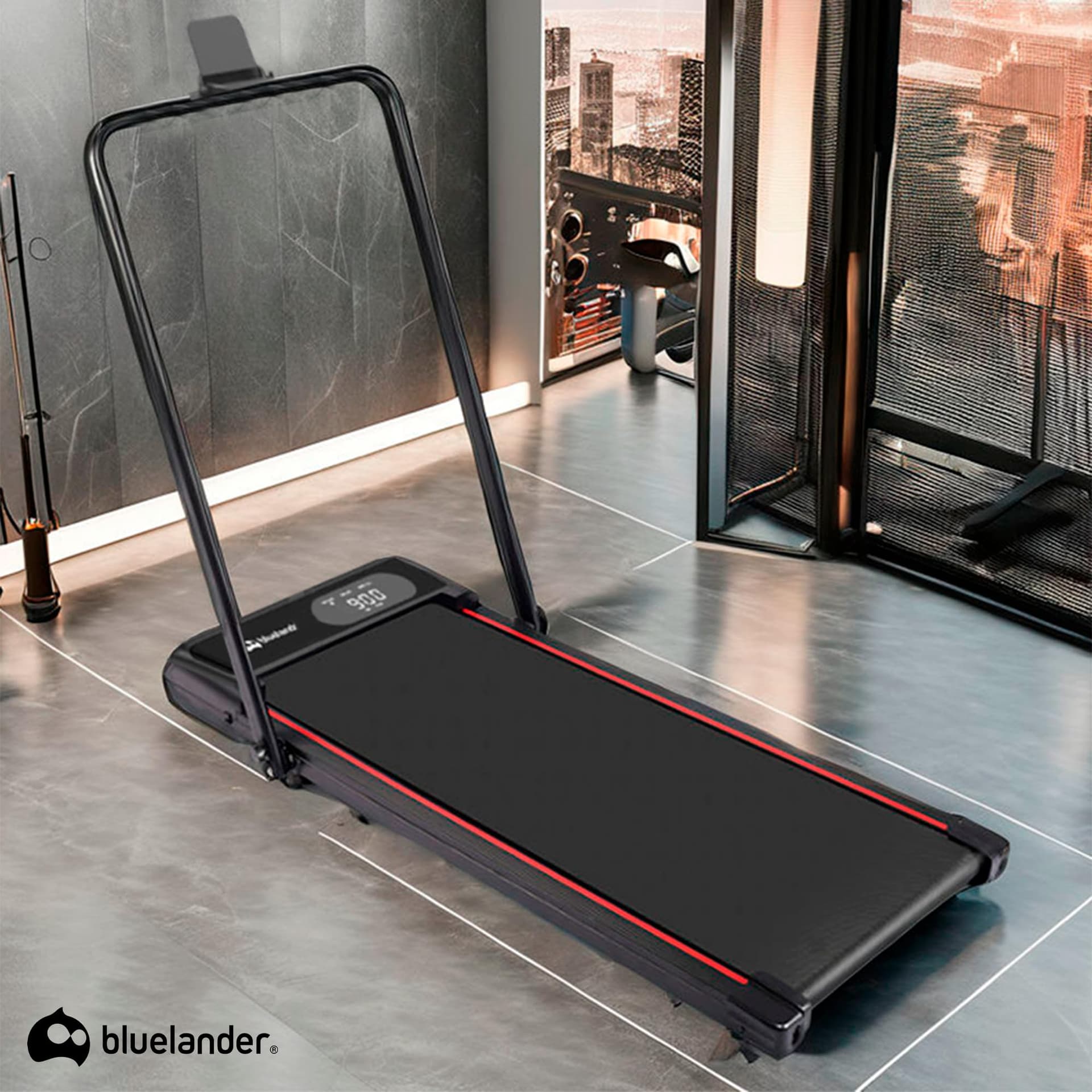 Bluelander Caminadora Electrica, Walking Pad con Asa, 100 * 48 * 120 cm, 110 V, Pantalla Digital, Caminadora Plegable, Portatil, Ideal para Oficina, Hogar, Cinta para Caminar (Walking Pad con Asa) thumbnail 7