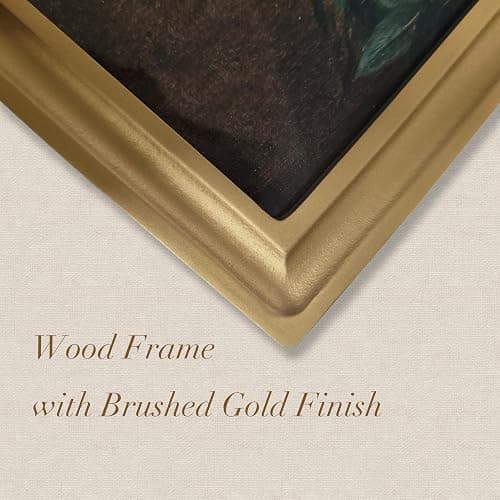 TwoDays Gold Vintage Arched Wood Framed Wall Art – Swan Canvas Picture for Home Aesthetic Wall Decor, Cottagecore Farmhouse Artwork Prints for Living Room, Bedroom (11" x 13.8") thumbnail 4