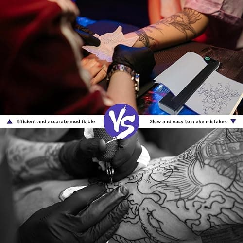P90 Tattoo Stencil Printer, Wireless Thermal Tattoo Printers with Stencil Paper,Portable Tattoos Printer Compatible with Phone Pad and PC thumbnail 5