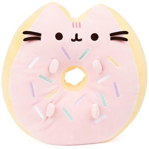 GUND Sprinkle Donut Pusheen Squishy Plush Stuffed Animal Cat, Pink and Mint, 12” - Image 1