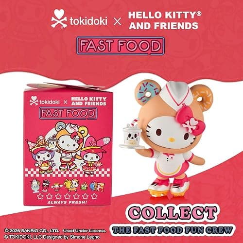 tokidoki™ - Hello Kitty® and Friends Fast Food Blind Box - 1 Pack of Cute Mystery Mini Collectibles - Collectible Art for Girls, Valentine's & Birthday Gifts - 2.75 Inches thumbnail 2