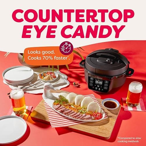 Instant Pot 4QT RIO Mini 7-in-1 Multi-Cooker, Pressure Cooker, Slow cook, Sauté, Steam, Rice Maker, Yogurt, & Warmer, Black, 4 Quarts thumbnail 9