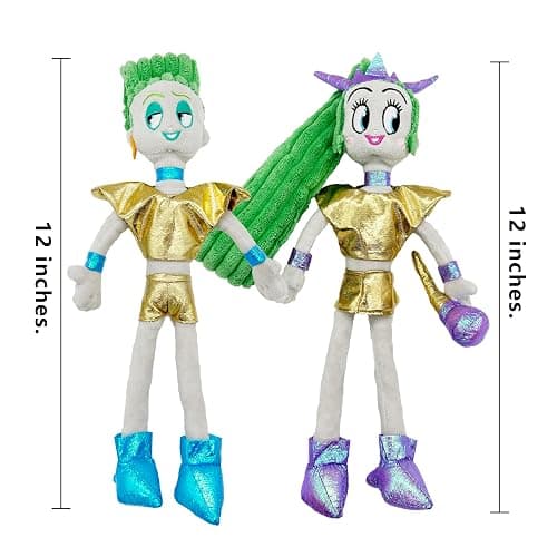 WEETGFFZ Velvet and Veneer Plush Toy,12Inch Cute Soft Cartoon Velvet and Veneer Plushies Toys Stuffed Animal Doll Pillows Surprise Gift for Kids and Fans Birthday, Green thumbnail 2