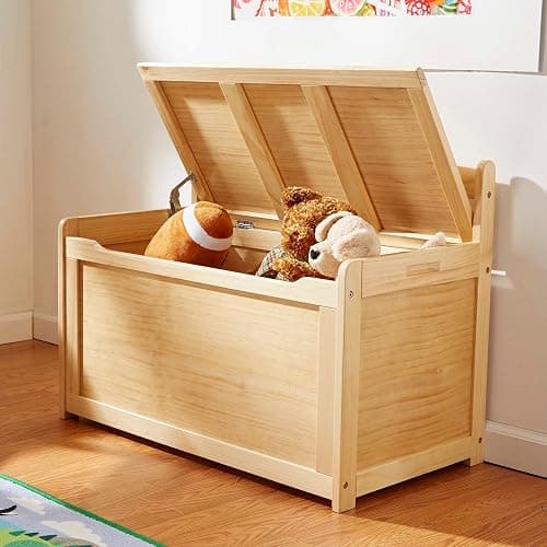 Melissa & Doug Wooden Toy Chest - Light Wood Furniture for Playroom, Blonde Kids Toy Box, Wooden Box Storage Organizer, Children's Furniture Chest thumbnail 7
