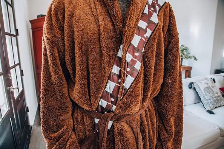 Star Wars Chewbacca Bathrobe For Men And Women | Big and Tall Plush Robe for Adults | Lightweight Spa Bathrobe | Hooded Shower Robe With Belt | Plus Size XXXL thumbnail 3
