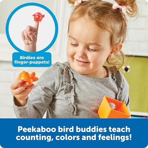 Learning Resources Peek-a-Bird Learning Buddies - 15 Pieces, Age 18 Months+ Toddler Activities, Preschool Toys, Educational Color Teaching thumbnail 2