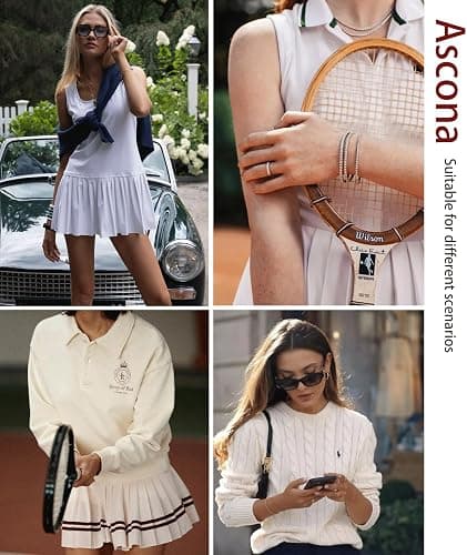Ascona Dainty Gold Softball/Football/Basketball/Volleyball/Soccer Bracelets for Women Trendy,14K Gold Plated Charm Bracelet With Heart Cute Sport Accessories Jewelry for Friend Team Adjustable Birthday Christmas Gift thumbnail 5