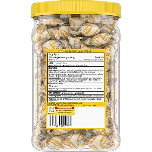 HALLS Relief Honey Lemon Cough Drops, Bulk Cough Drops, 250 Drops thumbnail 12