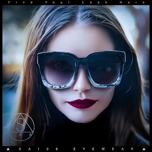 SA106 Womens Boyfriend Style XXL Oversize Horned Rim Thick Plastic Sunglasses thumbnail 4