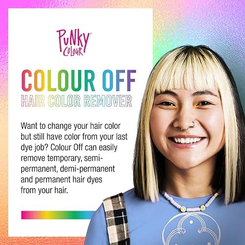 Punky Colour Off Hair Color Remover Kit - Hair Dye Remover, Safely Removes Semi Permanent Dye, and Permanent Colors, Color Removers for Dyed Hairs thumbnail 2