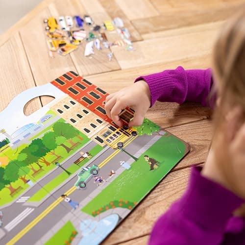Melissa & Doug Vehicles Puffy Sticker Play Set Travel Toy with Double-Sided Background, 32 Reusable Puffy Stickers thumbnail 7