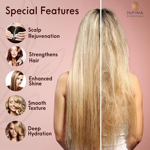 Apple Cider Vinegar Shampoo and Conditioner Set Sulfate Free for Men & Women - Itchy Scalp Shampoo w/Moisturizing Coconut Avocado Conditioner - Loc Shampoo and Conditioner for Dreads, 16 fl oz each thumbnail 5