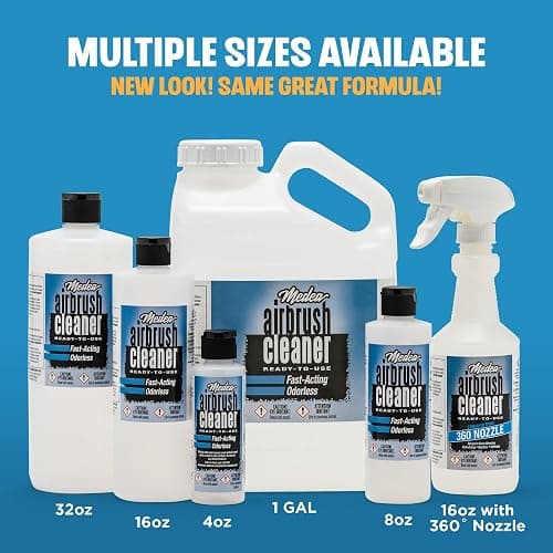 Medea Airbrush Cleaner 16 oz – Ready-to-Use Solution for Airbrushes, Paint Brushes & Artist Tools – For Acrylic, Oil & Water-Based Paints, Inks, Dyes, Watercolors and Gouache. Deep Cleans & Flushes thumbnail 5