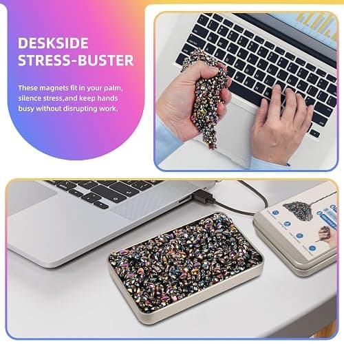 1100pcs Desk Fidget Toys for Adults, Stress & Anxiety Relief, Sensory Fidget Toys for Office, ADHD, Autism,Ideal Gift (1100Pcs Colorful) thumbnail 4