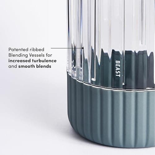 Beast Mighty 850 Plus | Premium Compact Personal Blender | Smoothies, Shakes, Dressings, Sauces | Blends Ice and Frozen Fruit | New XL Vessel | Extra Vessels, Lids and Straws | 850W (Mist) thumbnail 6