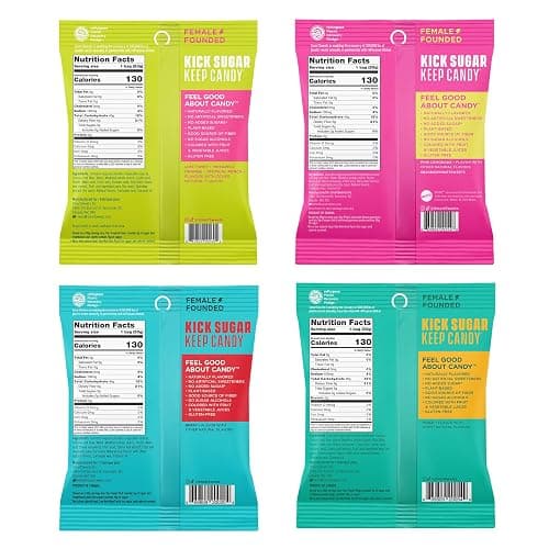 SmartSweets Variety Pack Candy, 1.8oz (Pack of 8), Candy With Low Sugar & Calorie, Healthy Snacks For Kids & Adults - Sweet Fish, Peach Rings, Tropical Sours, Barbie Pink Lemonade Dream thumbnail 2